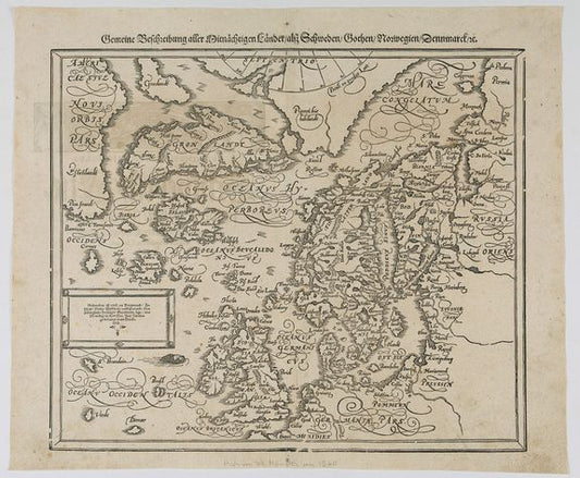 Gemeine beschreibung aller Mitnaechtigen Laender, Schweden, Gothen, Nordwegien, Dennmarck, sc. by S Münster