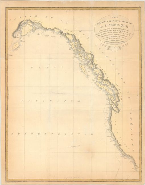 “Carte de la Partie de la Cote Nord-Ouest de l'Amerique Reconnue Pendant les Etes de 1792, 1793, et 1794...” by Capt. George Vancouver