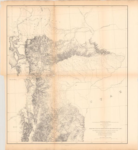 "Explorations and Surveys for the Railroad and Route from the Mississippi River to the Pacific Ocean- 41st Parallel" by Capt. E.G. Beckwith