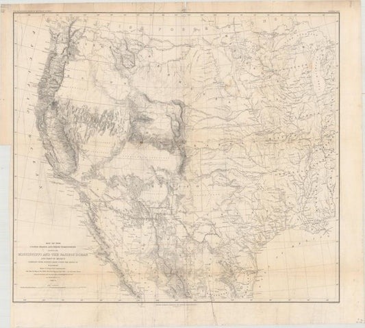 “Map of the United States and Their Territories Between the Mississippi and the Pacific Ocean and Part of Mexico Compiled from Surveys Made Under the Order of W.H. Emory...” by William Hemsley Emory