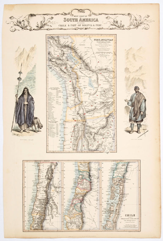 West Coast of South America including Chile & part of Bolivia & Peru by A Fullarton